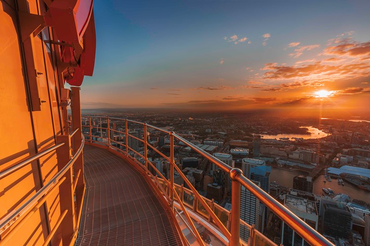 Come watch the sunset from the Skywalk at Sydney Tower Eye - KKDay 9 Best Family Attractions in Sydney