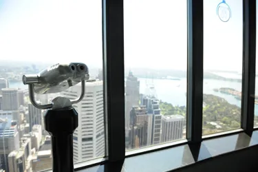 Observation Deck view through window