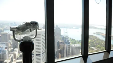 Observation Deck view through window