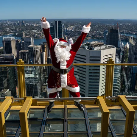 Santa On Sydney Tower Eye SKYWALK 2023 (6)