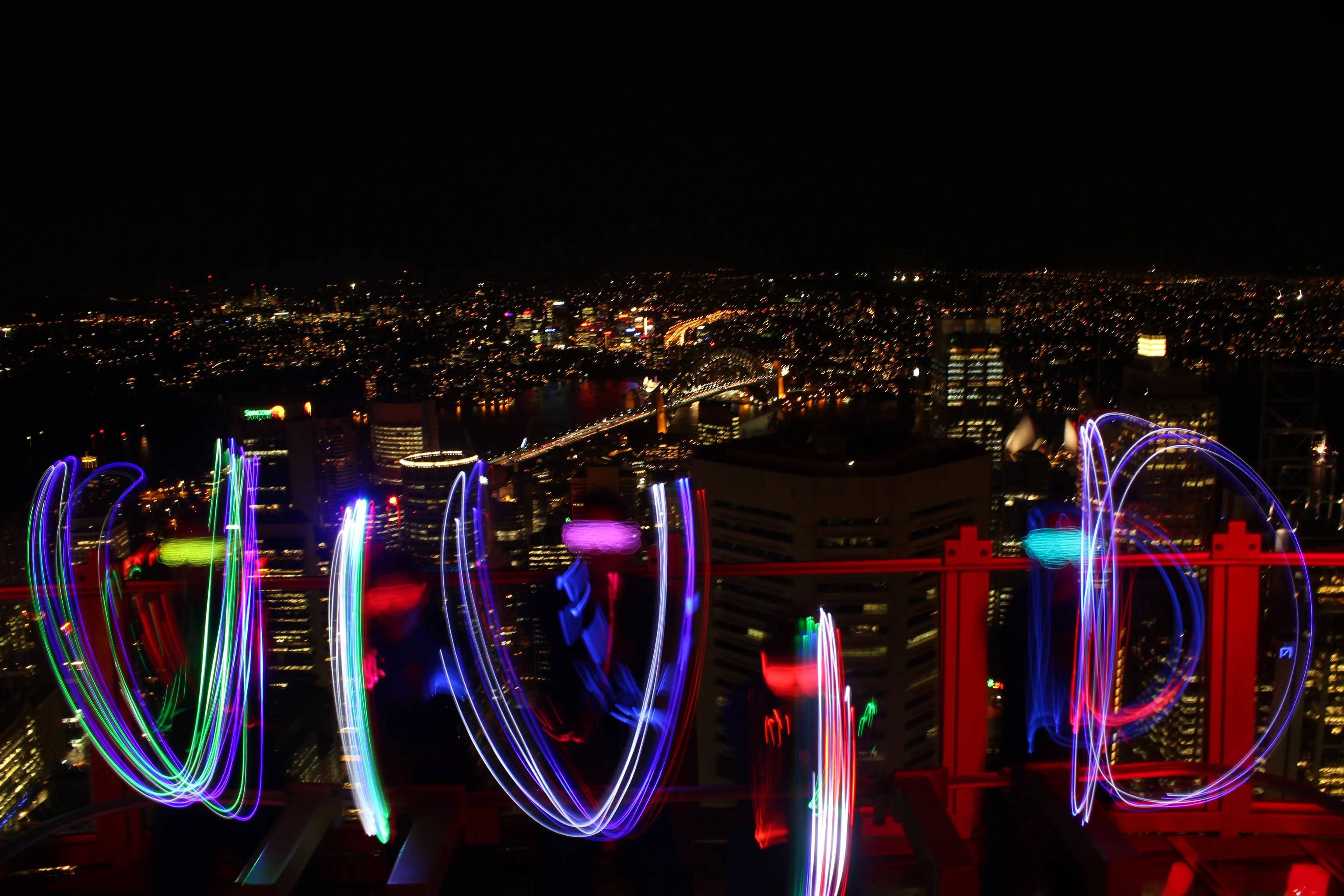 Vivid SKYWALK Light Painting - VIVID