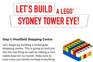 lego worksheet sydney tower build