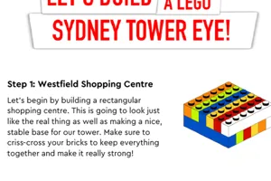 lego worksheet sydney tower build