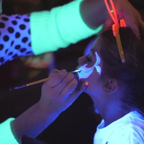 STE Glow In Dark Face Painting 5