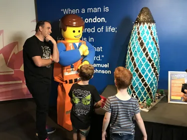 Brickman Visit at Sydney Tower Eye LEGO Exhibition