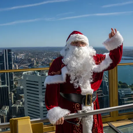 Santa On Sydney Tower Eye SKYWALK 2023 (1)